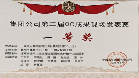 上海宝冶在集团公司第二届QC成果现场发表赛荣获佳绩