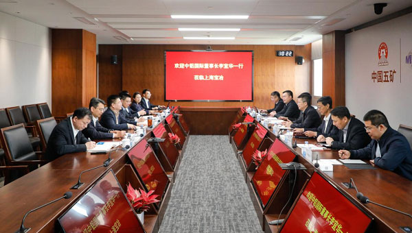 岳文彦会见中铝国际董事长李宜华